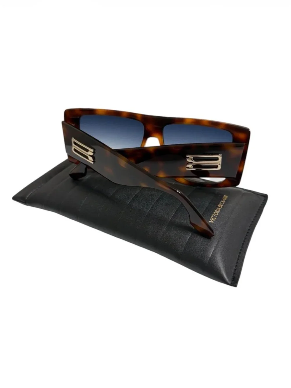 NEW Victoria Beckham Flat Top Sunglasses Havana VB678S